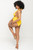 Ruched High Waist Bottoms(Amarelo)