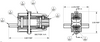 2D drawing of contact assembly with reference dimensions