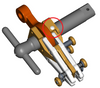 3D model of subassembly with part circled