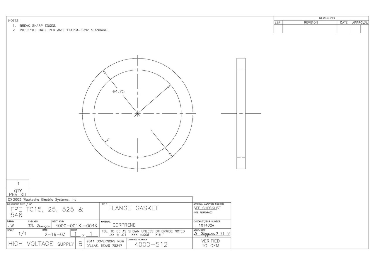 Flange Gasket