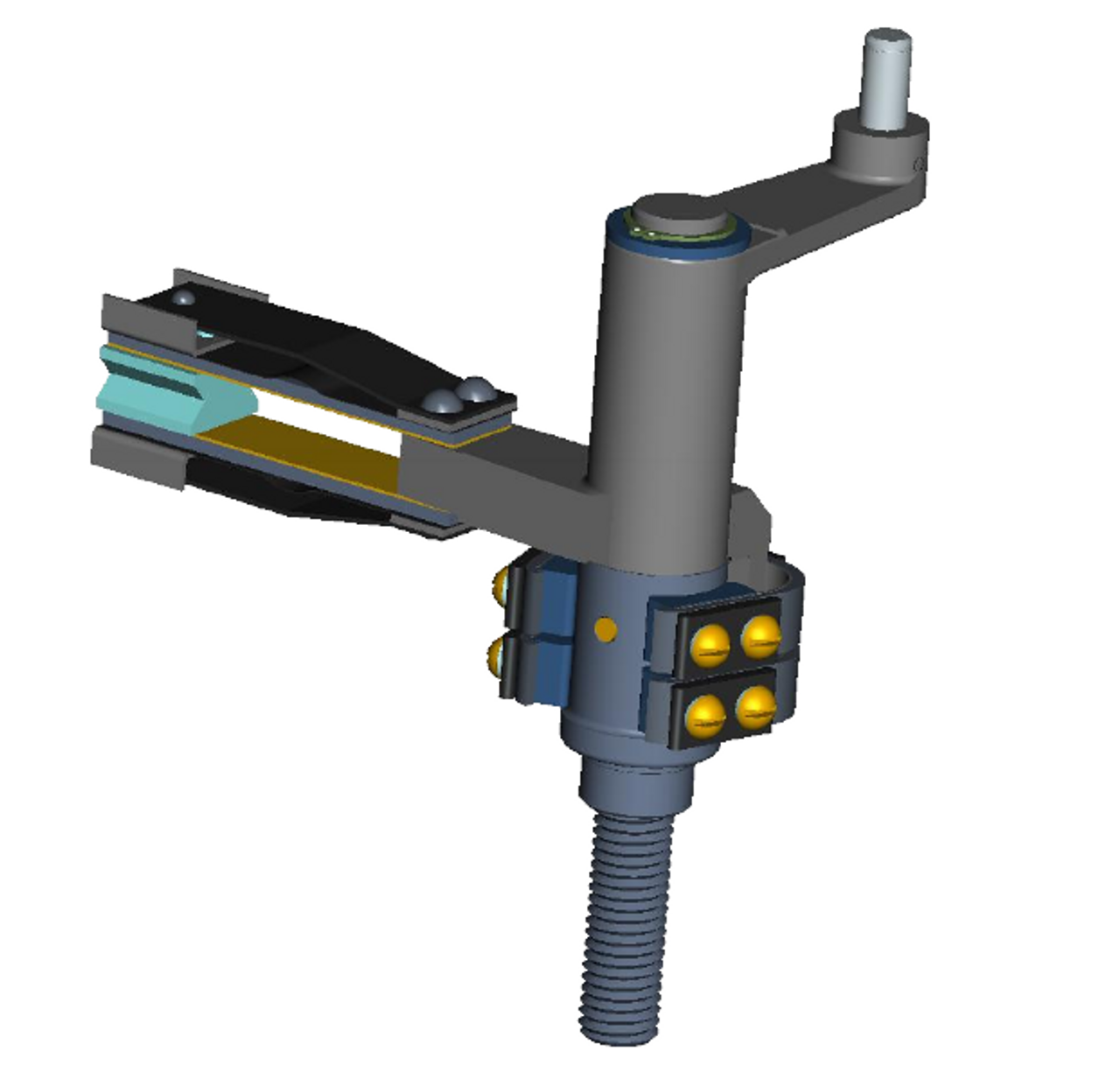 3D model of LRT68 reversing switch moving contact assembly