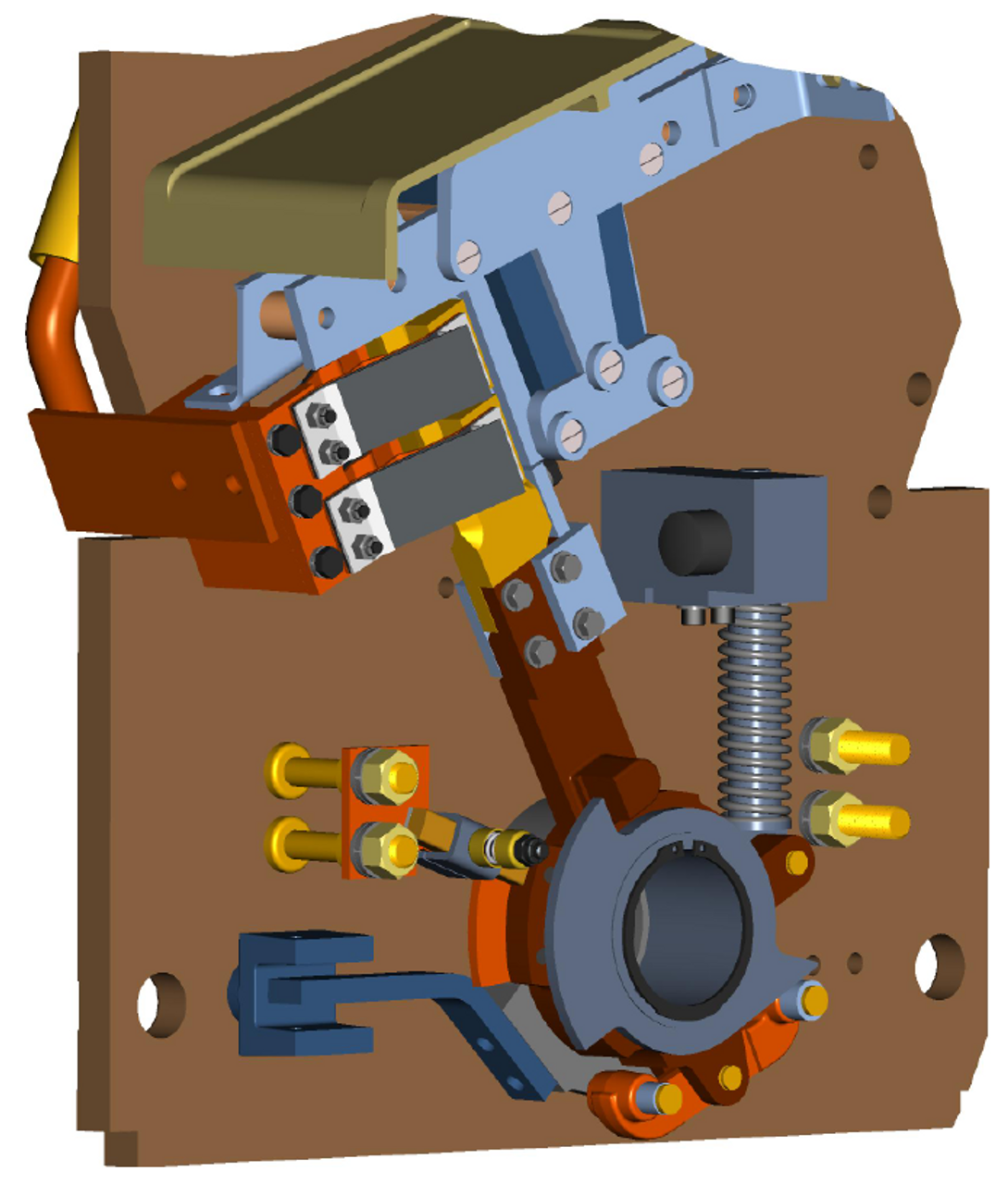 3D model of the UTT transfer switch assembly