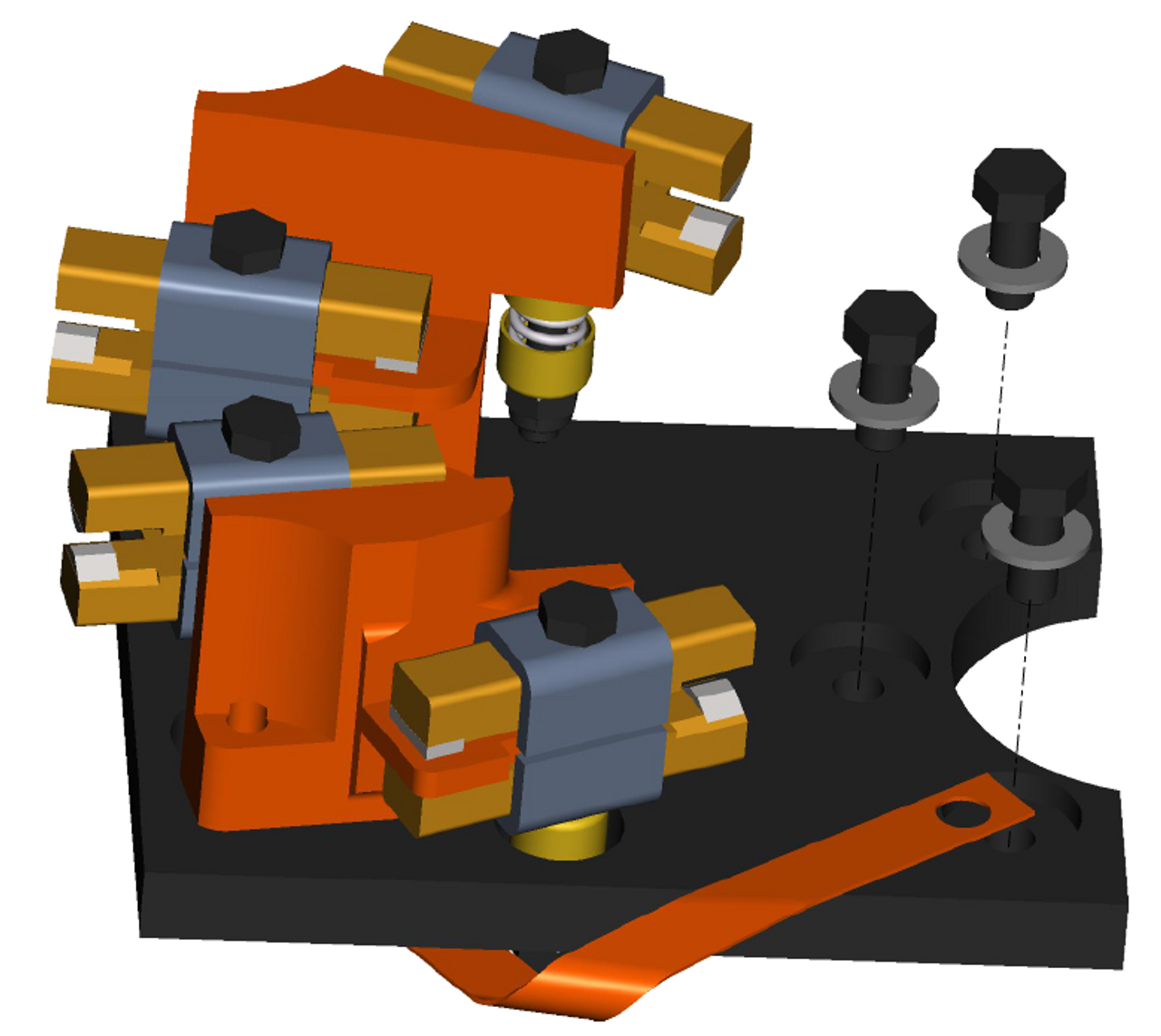 3D model of moving contact assembly