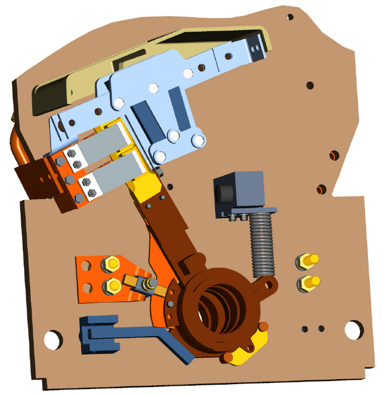 3D model of transfer switch assembly