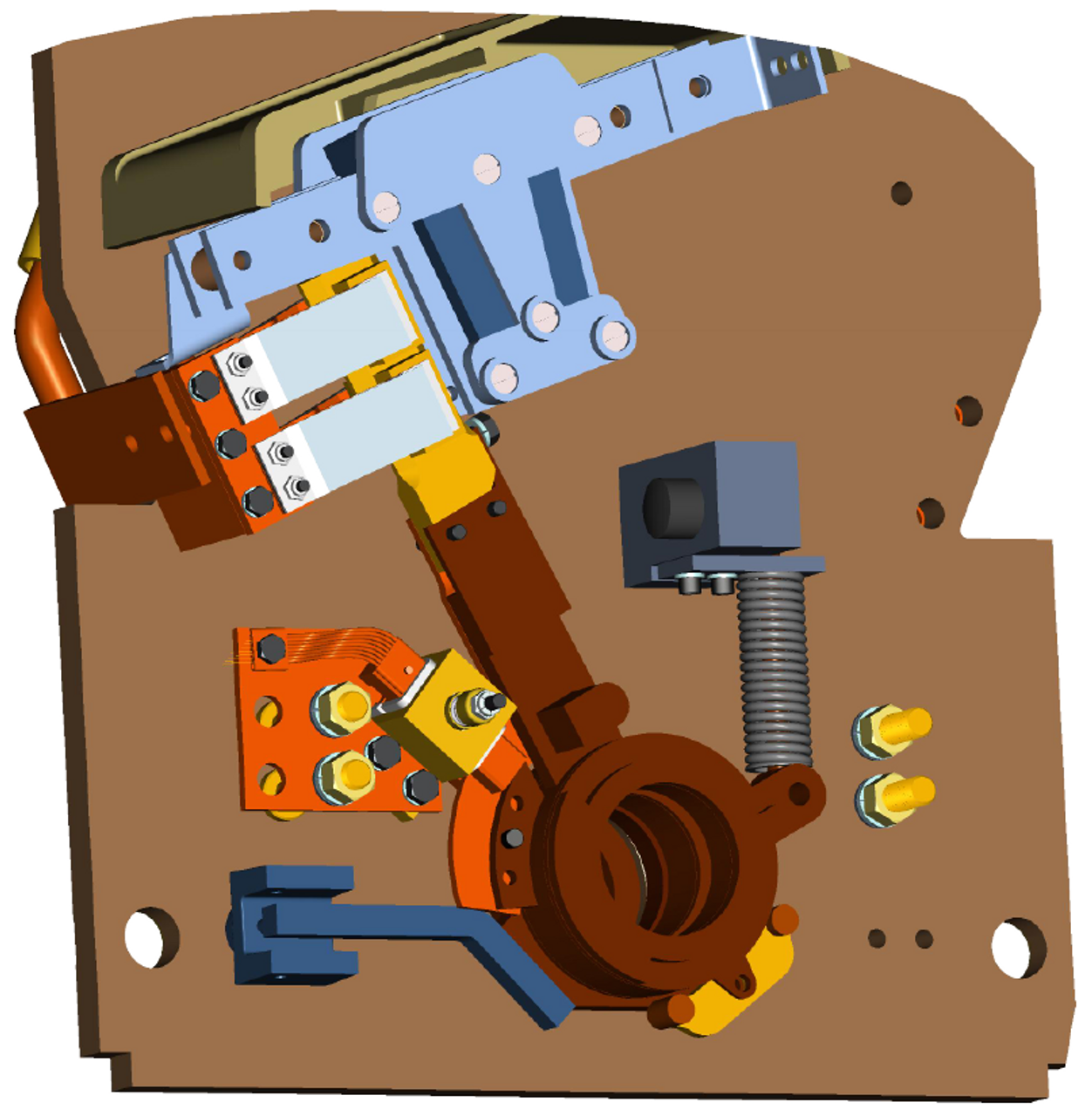 3D model of transfer switch assembly