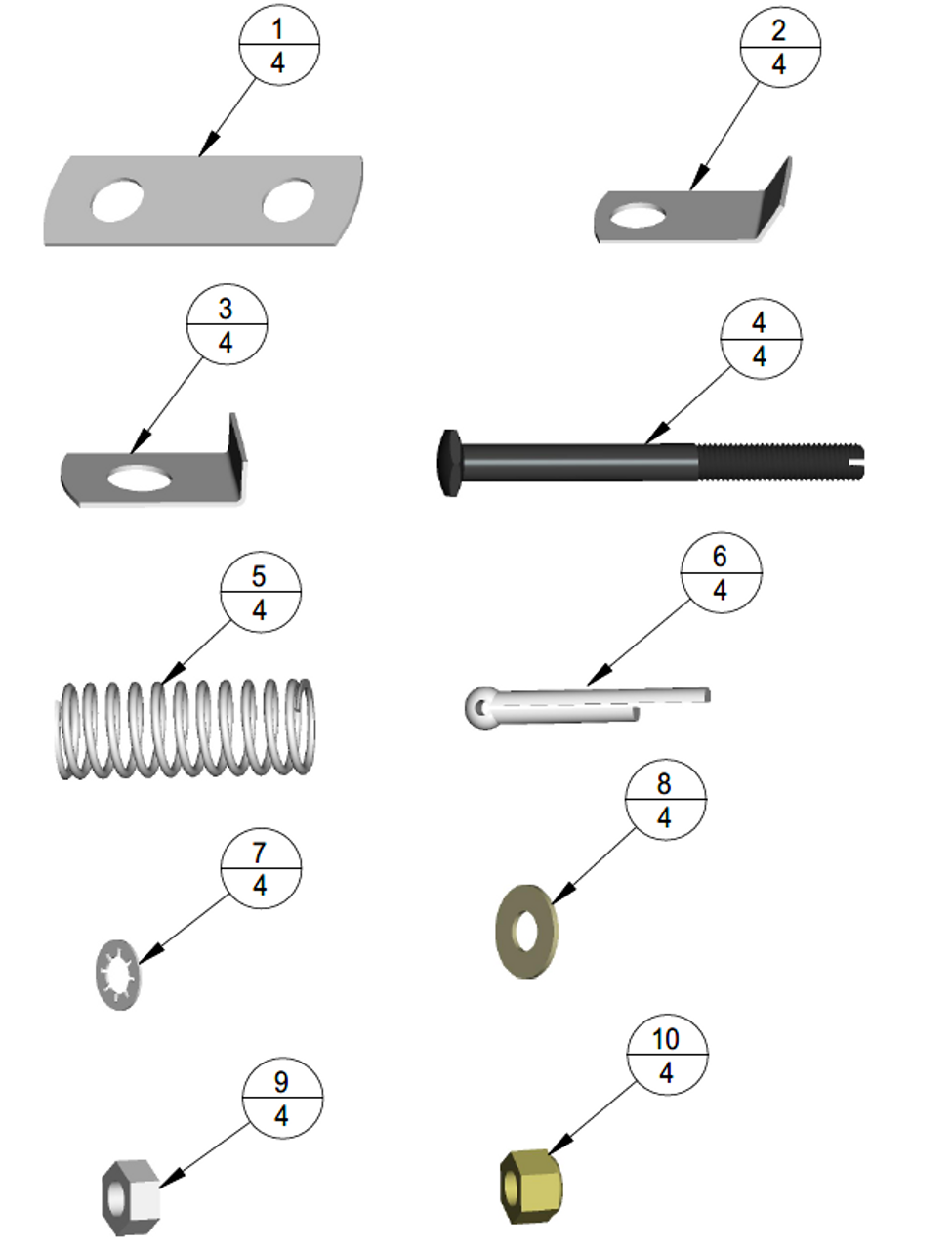 3D models of parts