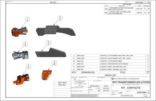 3 Phase Contact Kit - URS