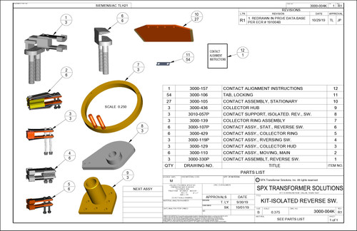 Contact Kit - TLH21 W/ Isolated Reversing Switch