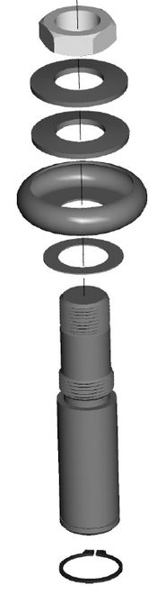 3D model of RMV-II bypass switch shaft assembly