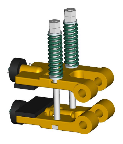 3D model of UZD Brake Roller assembly