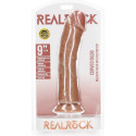 REAL ROCK 9" CURVED REALISTIC DILDO TAN