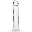 9" CRYSTAL CLEAR DILDO WITHOUT BALLS