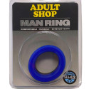 MAN RING BIG O BLACK AND BLUE
