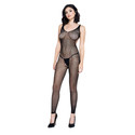 Footless Crochet Crotchless Bodystocking