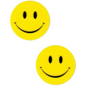 NIPPLE COVER SMILEY FACE EMOJI YELLOW PASTIES