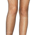 RHINESTONE FISHNET SUSPENDER PANTYHOSE