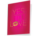 YES TO LOVE... NO TO CLOTHES NAUGHTY NOTES GREETING CARD