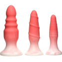 3 PIECE SILICONE BUTT PLUG SET