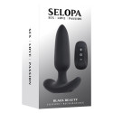 BLACK BEAUTY VIBRATING ANAL PLUG WITH REMOTE