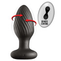 ASS-SATION REMOTE VIBRATING & ROTATING ANAL PLUG-BLACK