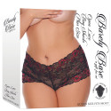 QUEEN OPEN LACE BOY SHORT PANTY