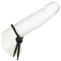 ALPHA LIQUID SILICONE LASSO COCK RING IN BLACK