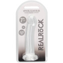 REAL ROCK CLEAR 7" DILDO WITH SUCTION CUP