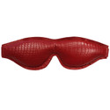 ROUGE BURGUNDY ANACONDA LEATHER PADDED BLINDFOLD