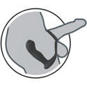 BUTTS UP PROSTATE MASSAGER WITH SCROTUM AND COCK RING