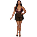 QUEEN SPLIT CUP BABYDOLL AND G STRING PANTY