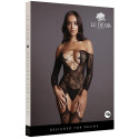 CRISS CROSS NECK SUSPENDER BODYSTOCKING
