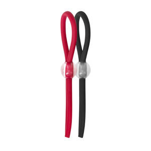 ENHANCER SILICONE COCKTIES-RED & BLACK