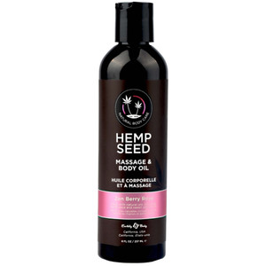 HEMP SEED MASSAGE & BODY OIL ZEN BERRY ROSE 8 OZ