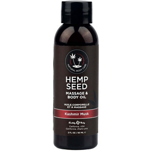 HEMP SEED MASSAGE & BODY OIL KASHMIR MUSK 2 OZ