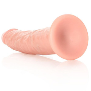 SLIM REALISTIC SUCTION DILDO 6"
