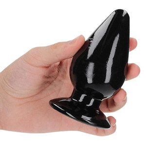 CRYSTAL CLEAR ANAL PLUG IN BLACK