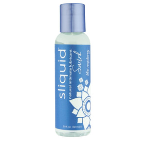 SLIQUID SWIRL BLUE RASPBERRY LUBRICANT 2 OZ