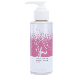 GLOW VANILLA CUPCAKE SHIMMER LOTION SILVER 4 OZ
