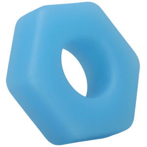 ROCK SOLID THE COG BOLT SHAPED GLOW IN THE DARK PENIS RING