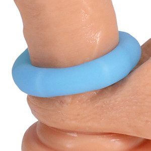 LIFESAVER GLOW COCK RING IN BLUE