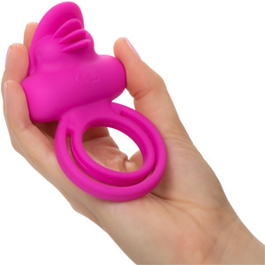 DUAL CLIT FLICKER ENHANCER VIBRATING RING