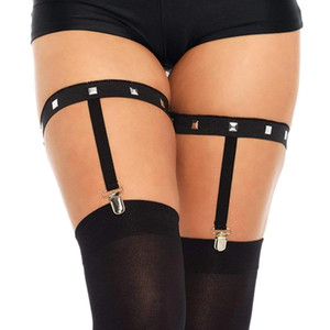STUDDED GARTER SUSPENDER
