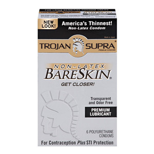 Trojan Supra Bareskin Polyurethane Condoms