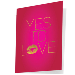 YES TO LOVE... NO TO CLOTHES NAUGHTY NOTES GREETING CARD