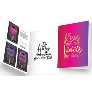 ROSES ARE RED NAUGHTY NOTES GREETING CARD