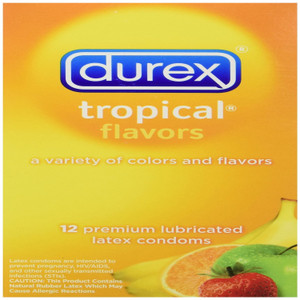 Durex Tropical Flavors Latex Condoms