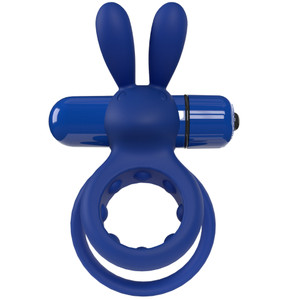 SCREAMING O 4T OHARE DOUBLE RING RABBIT VIBRATOR BLUE