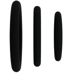 ROCK SOLID 3 PACK SILICONE GASKET PENIS RINGS