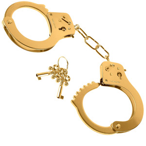 FETISH FANTASY GOLD METAL CUFFS
