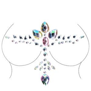 DAZZLING CLEAVAGE BLING STICKER